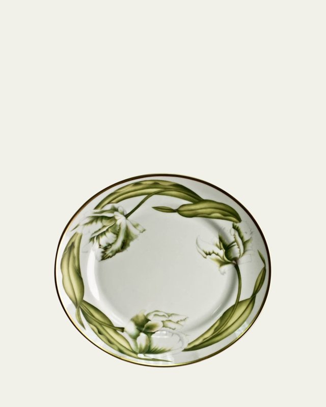 White Tulips Dinner Plate